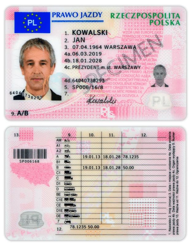Kup prawdziwe prawo jazdy C1 w Polsce